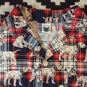 Disney 101 Dalmatians plaid top
